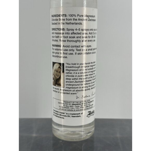 Swanson Ultra Dr. Barbara Hedel’s Magnesium Oil 8oz. - Picture 4 of 5